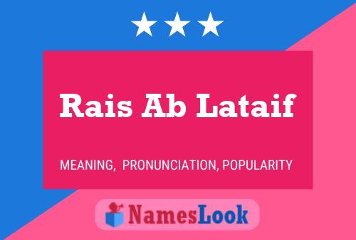 Rais Ab Lataif Name Poster