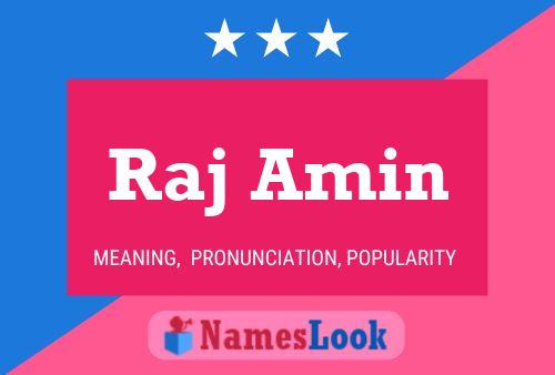 Raj Amin Name Poster