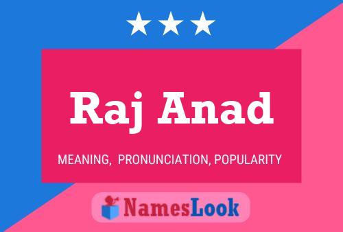 Raj Anad Name Poster