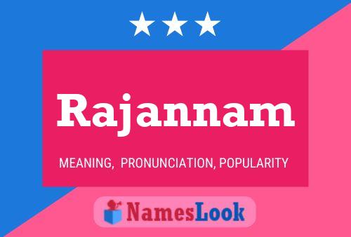 Rajannam Name Poster