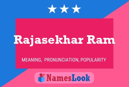 Rajasekhar Ram Name Poster