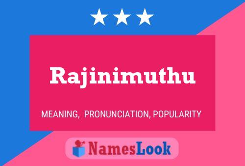 Rajinimuthu Name Poster