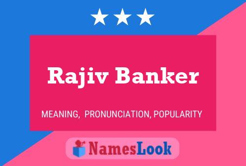 Rajiv Banker Name Poster