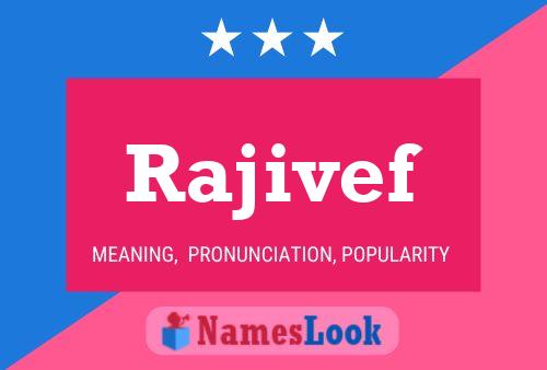 Rajivef Name Poster