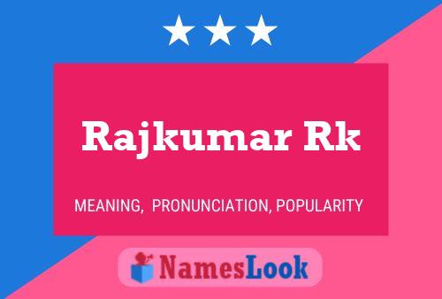 Rajkumar Rk Name Poster