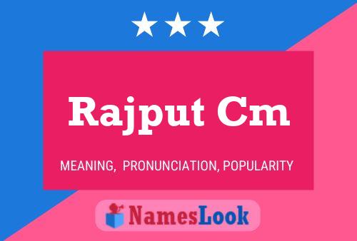 Rajput Cm Name Poster