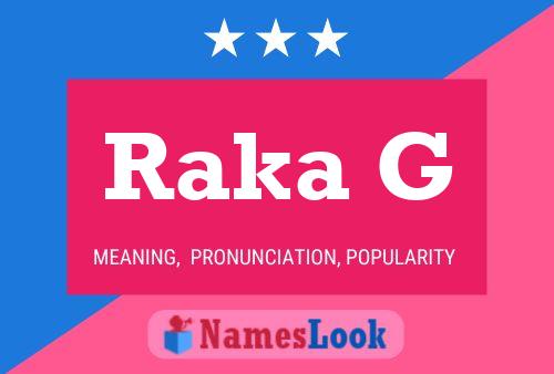 Raka G Name Poster