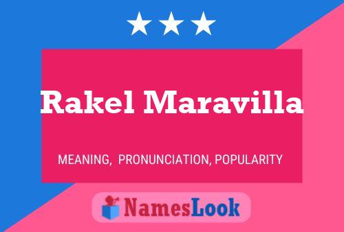 Rakel Maravilla Name Poster