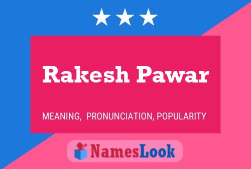 Rakesh Pawar Name Poster