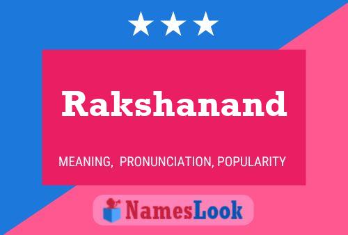 Rakshanand Name Poster