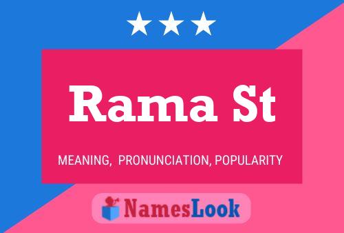 Rama St Name Poster