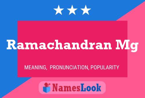 Ramachandran Mg Name Poster