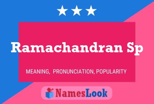 Ramachandran Sp Name Poster