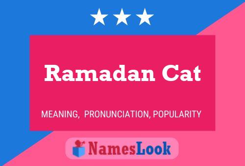 Ramadan Cat Name Poster