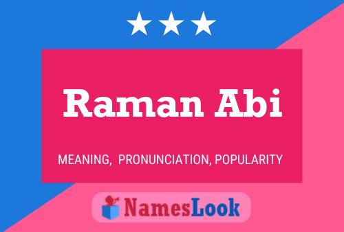 Raman Abi Name Poster