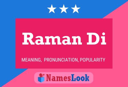 Raman Di Name Poster