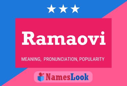 Ramaovi Name Poster