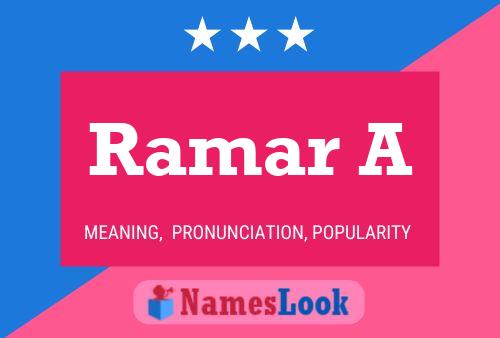 Ramar A Name Poster