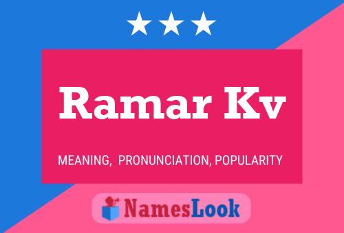 Ramar Kv Name Poster