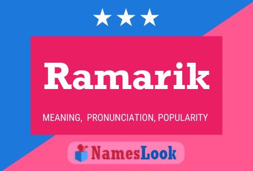 Ramarik Name Poster