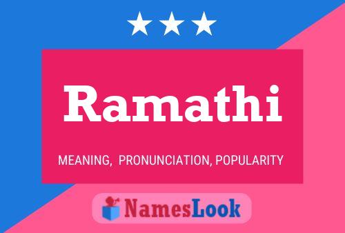 Ramathi Name Poster