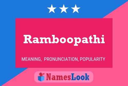 Ramboopathi Name Poster