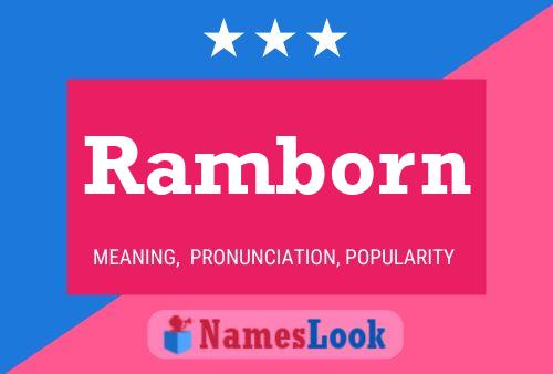 Ramborn Name Poster