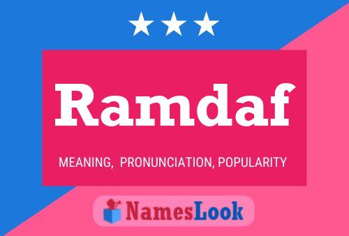 Ramdaf Name Poster