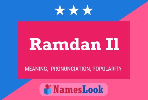 Ramdan Il Name Poster