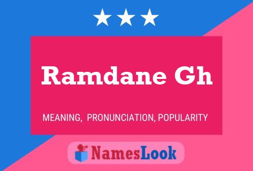 Ramdane Gh Name Poster