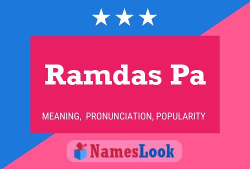 Ramdas Pa Name Poster