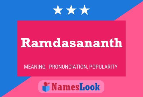 Ramdasananth Name Poster