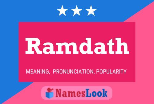 Ramdath Name Poster