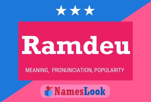 Ramdeu Name Poster