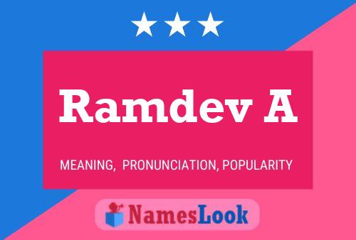 Ramdev A Name Poster