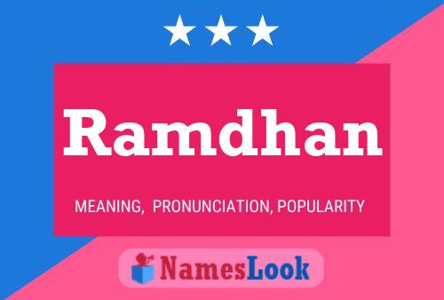 Ramdhan Name Poster