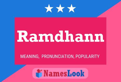 Ramdhann Name Poster