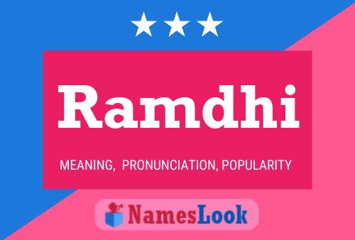 Ramdhi Name Poster