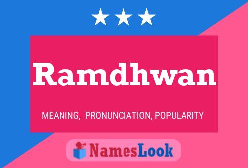 Ramdhwan Name Poster