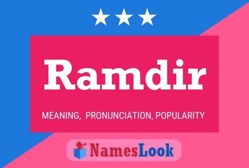 Ramdir Name Poster