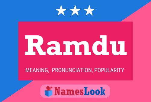 Ramdu Name Poster