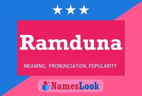 Ramduna Name Poster