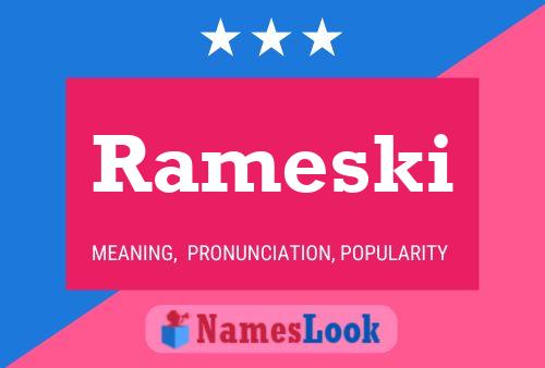 Rameski Name Poster