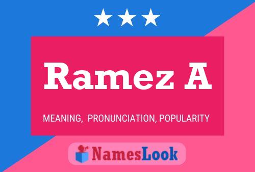 Ramez A Name Poster