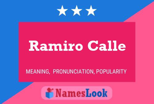 Ramiro Calle Name Poster