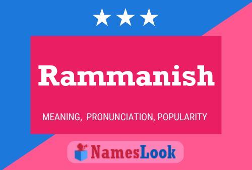 Rammanish Name Poster