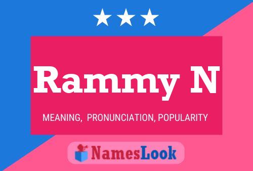 Rammy N Name Poster