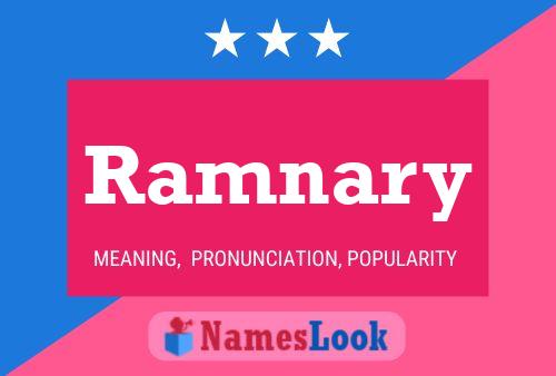 Ramnary Name Poster