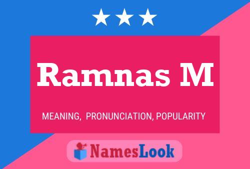 Ramnas M Name Poster