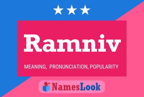 Ramniv Name Poster